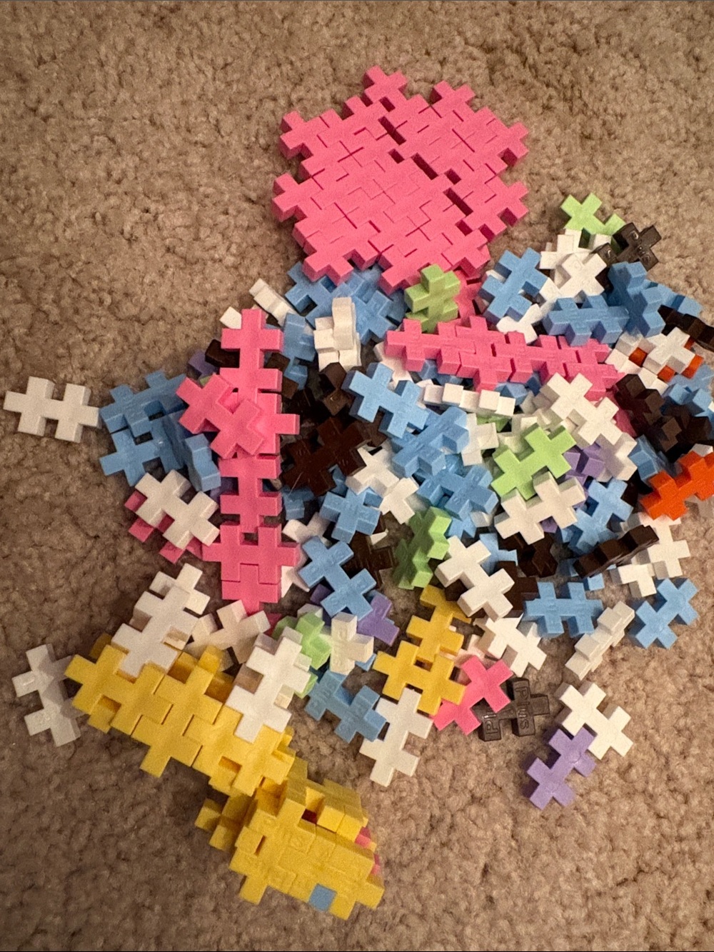 Plus Plus blocks Pastel pieces multi colored building bricks